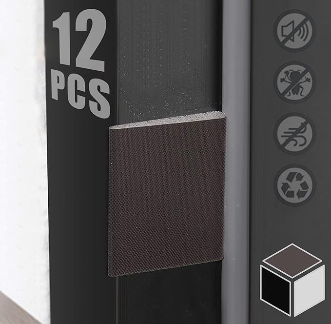 12 Pieces Door Corner Seals SelfAdhesive Corner Seal Pads for Weather