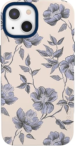 Vista 874 de Casely Funda para iPhone 13 Compatible con MagSafe Color Splash de medianoche Funda retro abstracta Color de medianoche Splash Abstracto