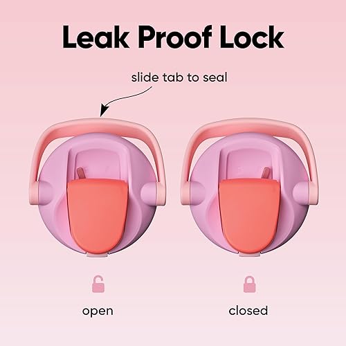 Miniatura 3 de Botella de agua Owala FreeSip con aislamiento de acero inoxidable con pico de dos vías, pajita incorporada y asa de cubo, fabricada para viajes,