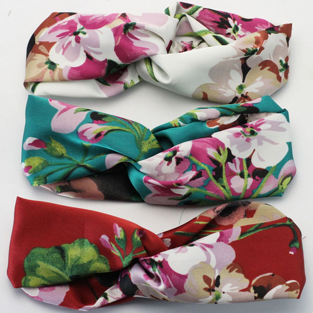 Amazon.com: YSJOY 4 Pack Women Girls Headband Boho Floral  display picture 1