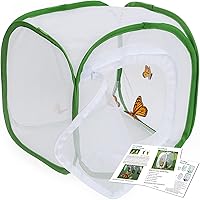 Vista 1 de RESTCLOUD Jaula de hábitat para insectos y mariposas con protección de cremallera, 12 x 12 x 12 pulgadas