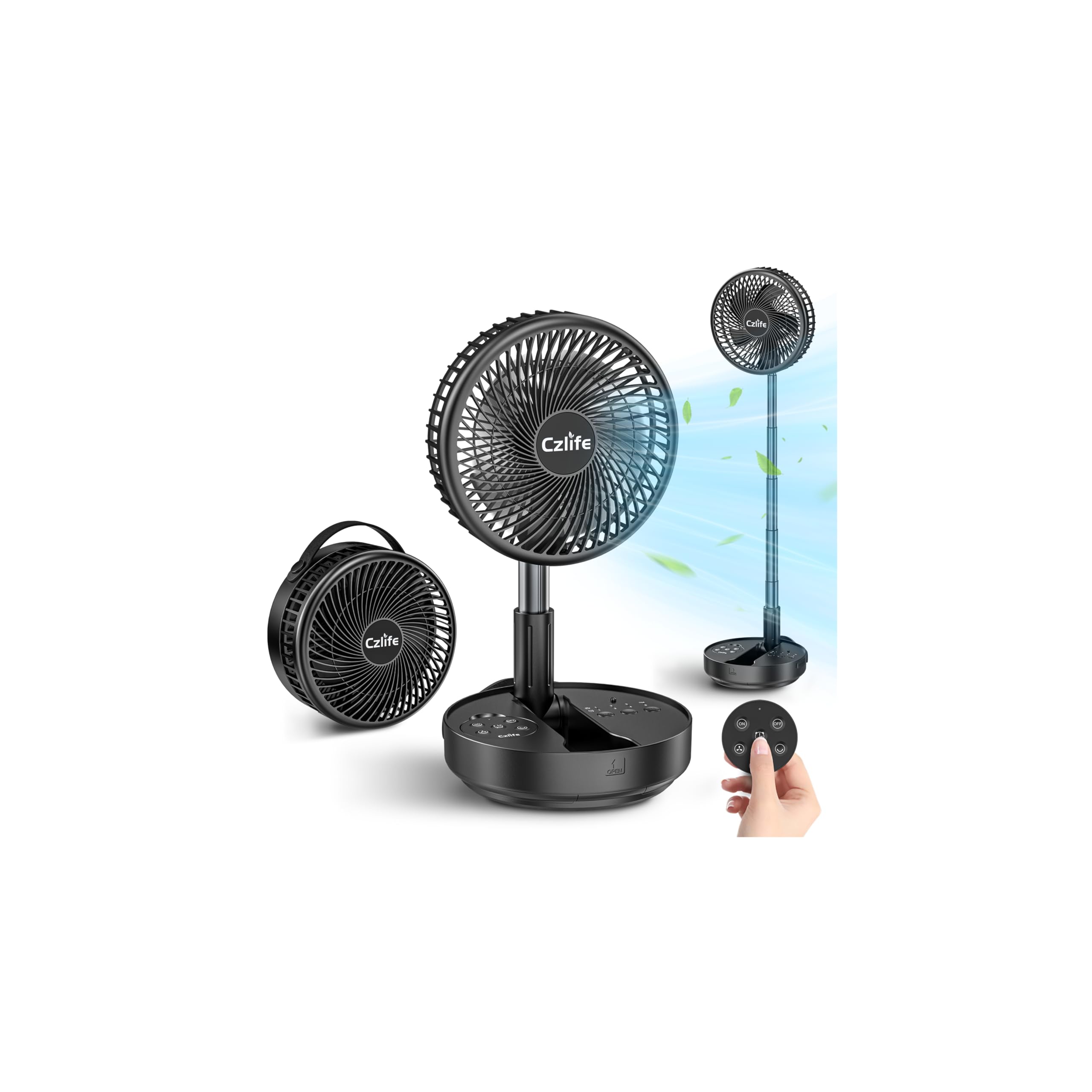 Amazon.com: Czlife F9 Portable Fan, 10000mAh Rechargeable Battery