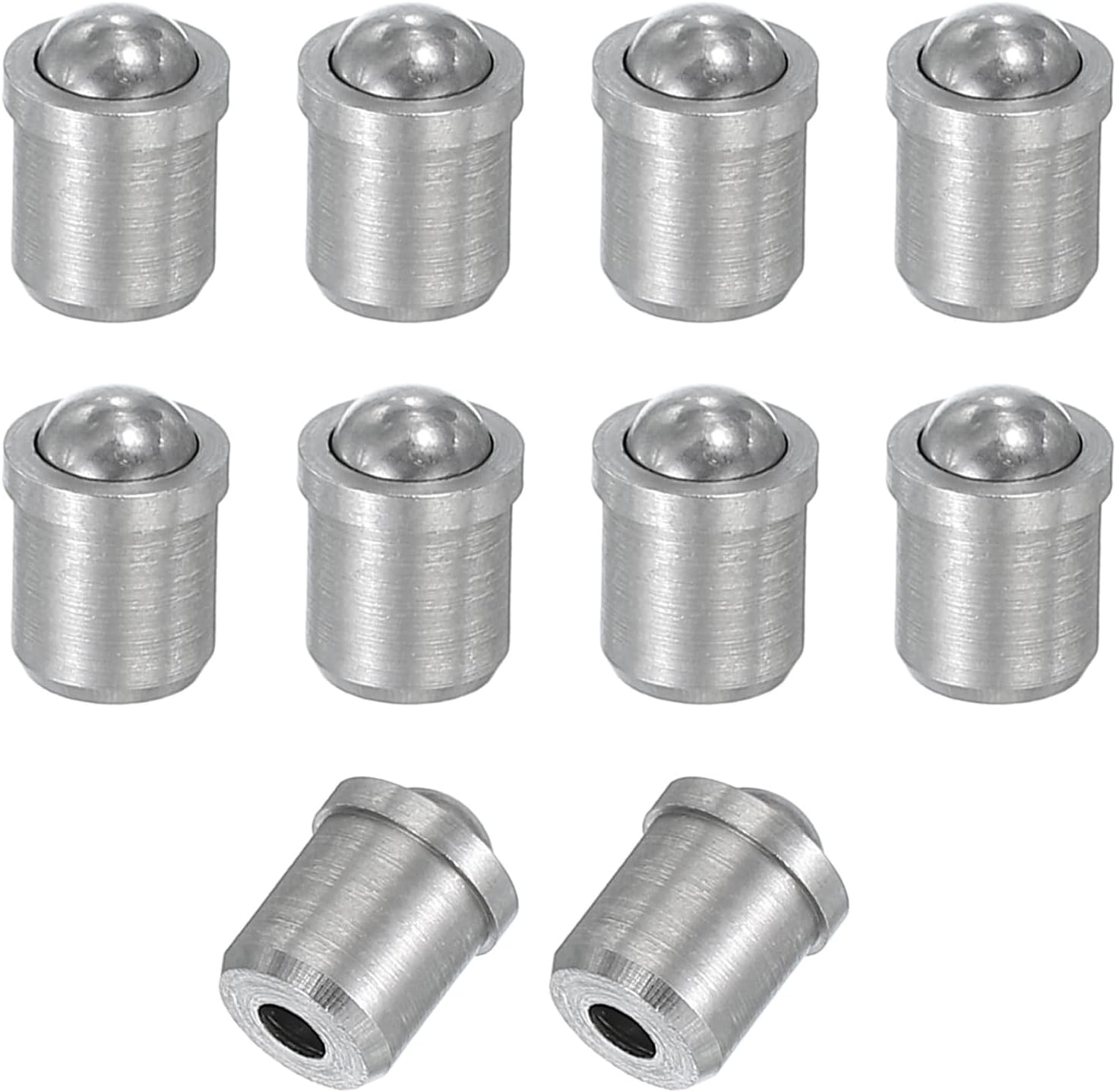 PATIKIL 10 Pcs Ball Plungers 304 Stainless Steel Ball Point Spring Plungers Cabinet Ball Catch Latch Catcher for Door Closet Drawer (5x6mm)