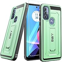 Vista 1 de BWY Funda diseñada para Moto G Play 2023 con protector de pantalla, funda protectora militar resistente para teléfono Moto G Play 2023, soporte