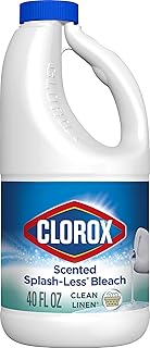 Clorox Splash-Less Bleach, Clean Linen, 40 Ounce Bottle (Package May Vary)