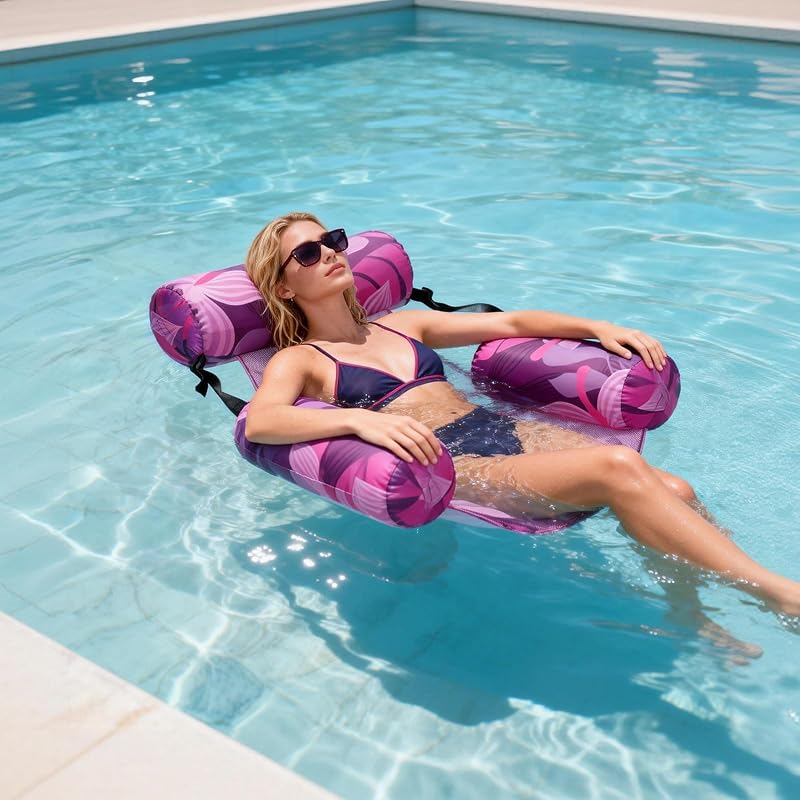 Silla inflable para flotadores de pileta, sillones flotantes de agua para adultos resistentes | Flotadores inflables para adultos para una fiesta divertida de verano en la playa del lago
