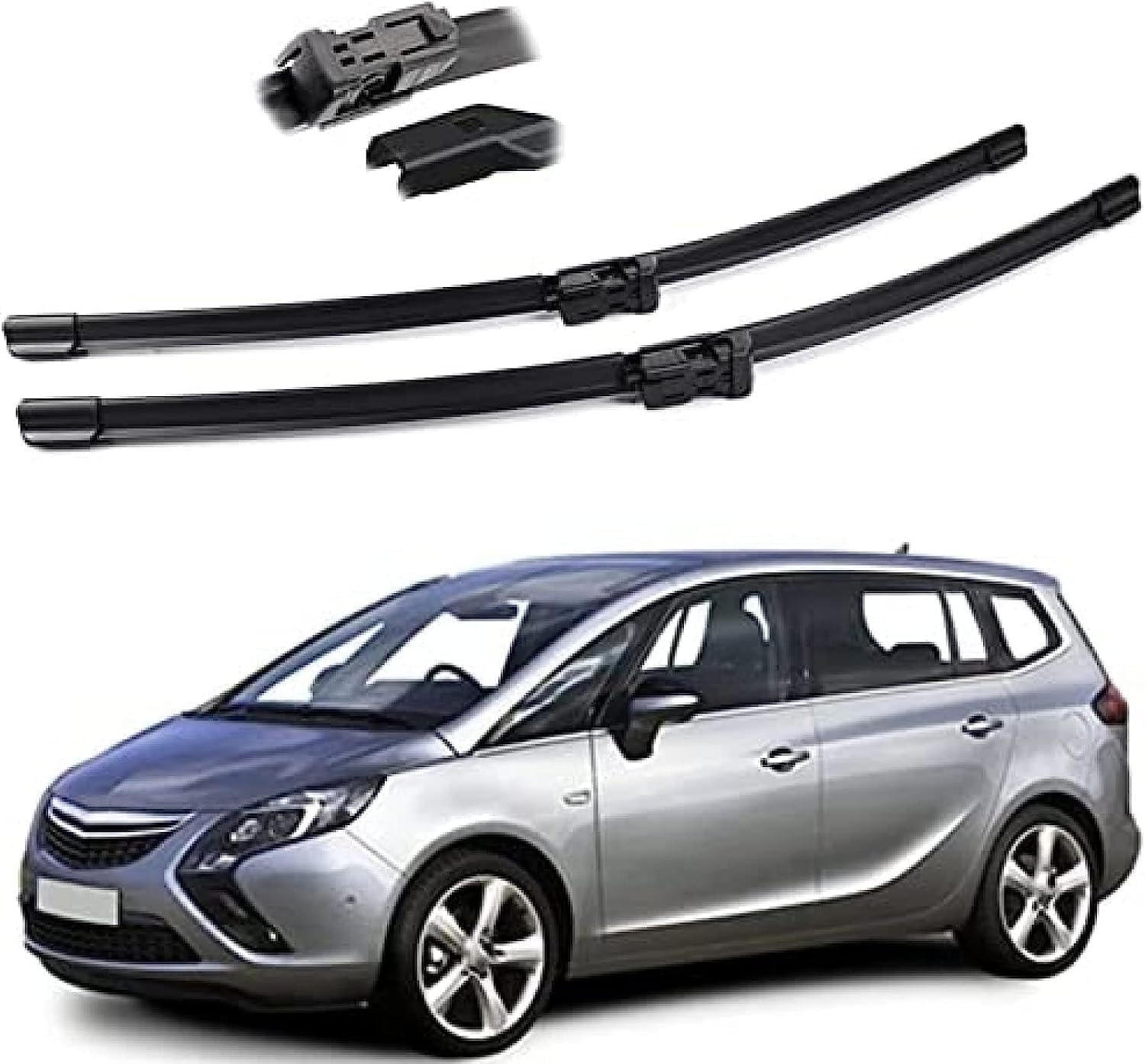 RESKIU Car Front Windshield Wiper Blade Set Replacement for Toyota Avensis T270 MK3 2009-2018, All Season Windscreen Wipers Quiet Easy Installation