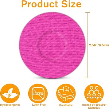 Libre 3 Plus Sensor Covers Waterproof, 40Pack Flexible Adhesive Patches for Libre 3 & Plus, Hypoallergenic & Latex-Free CGM Tape, 15 Day Protection, Multi-Colors