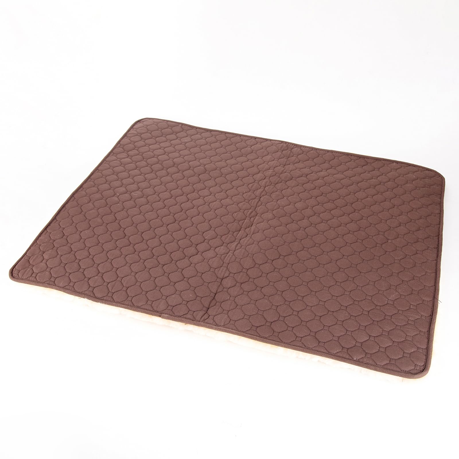 Manta de piel de cordero para perros, alfombra para perros, de auténtica piel de oveja, manta para dormir, manta para perros y gatos, muy suave, cálida y suave (60 x 60 cm, beige)