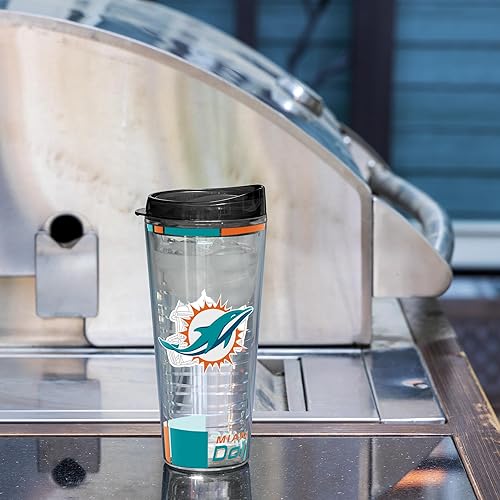 Miniatura 362 de Rico Industries NFL - Vaso clásico de fútbol americano de doble pared, 16 oz o 20 onzas, tapa W