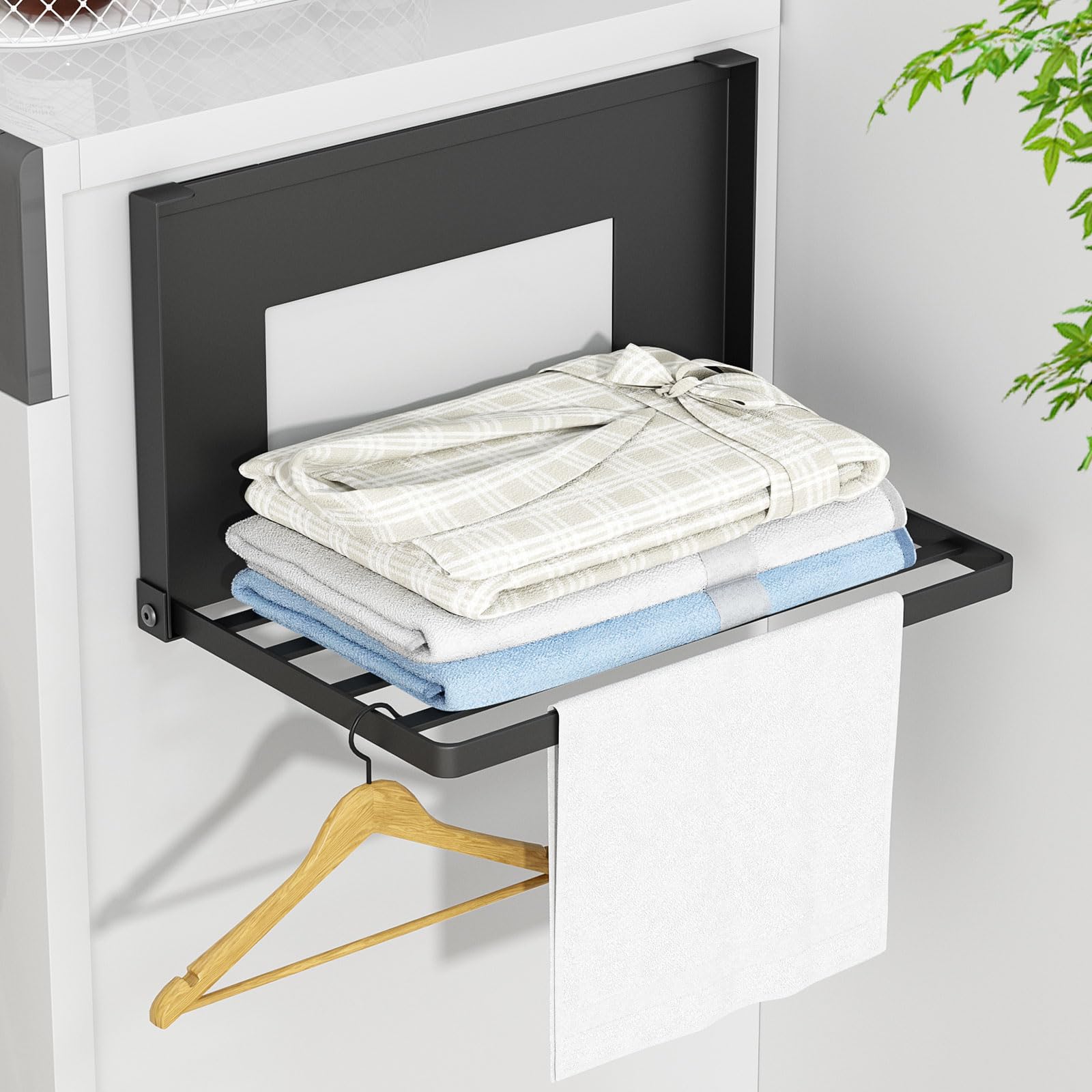 Amazon｜洗濯機横マグネット 折り畳み棚 JSUSUJ 耐荷重5Kg マグネット