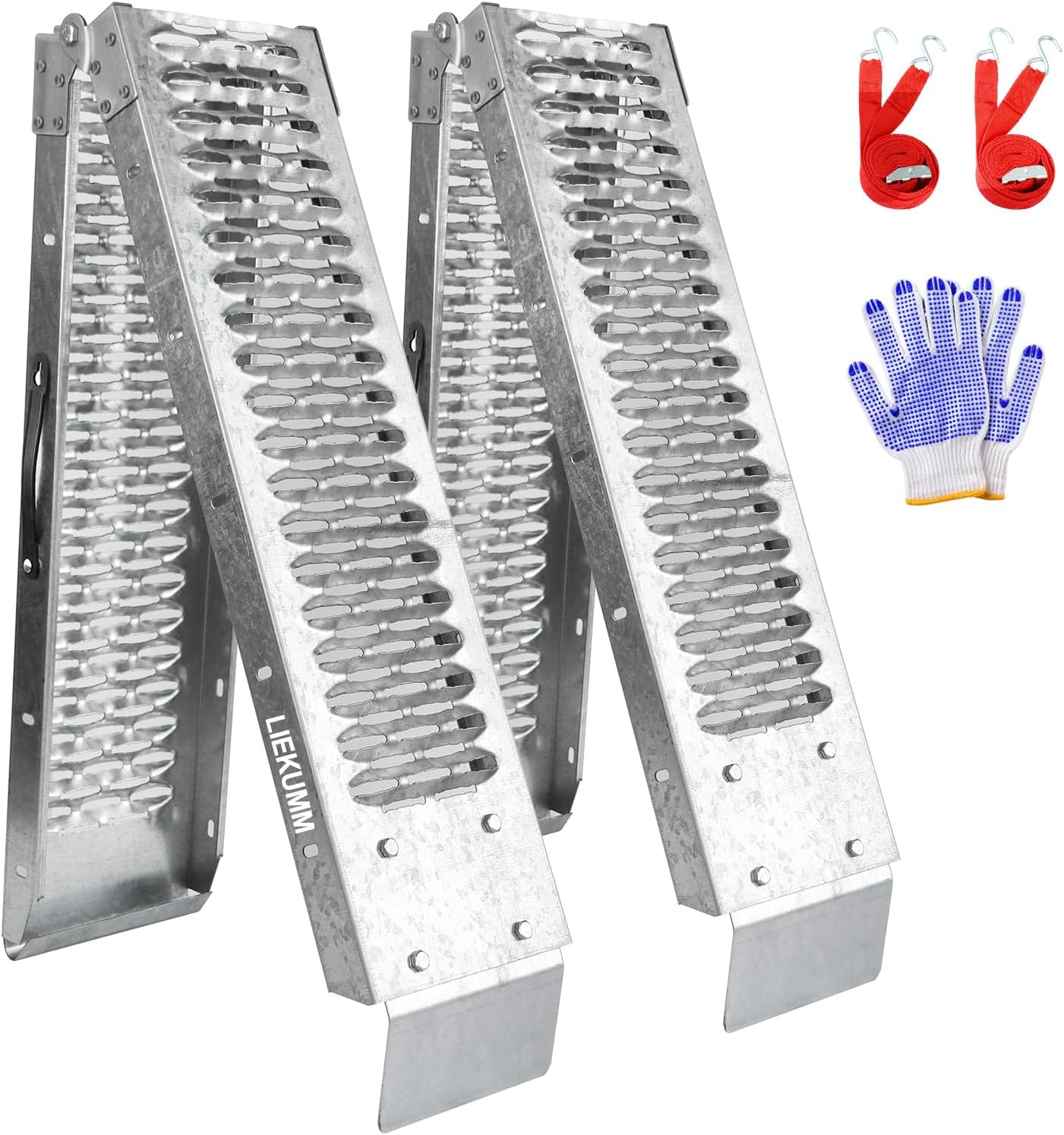 Heavy Duty Vehicle Ramps 170 x 22 cm, 440 kg Capacity Loading Ramps | Folding Portable Loading Ramps for Vans, Non-Slip Van Ramps for ATVs, Quads, Lawn Tractors, Motorbikes, Mobility Scooters
