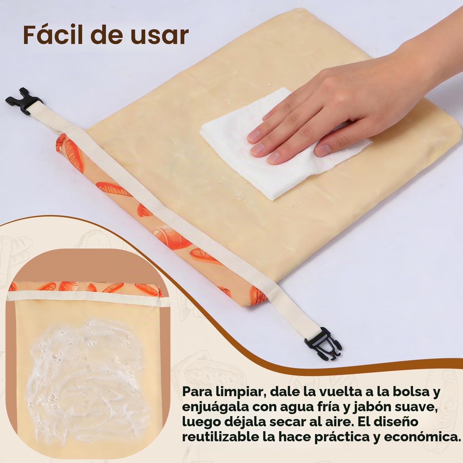 Paquete de 2 bolsas de pan de cera de abeja prémium para pan casero de masa madre, forro de algodón XL, bolsa de almacenamiento de cera de abeja orgánica natural, reutilizable, mantiene fresco y