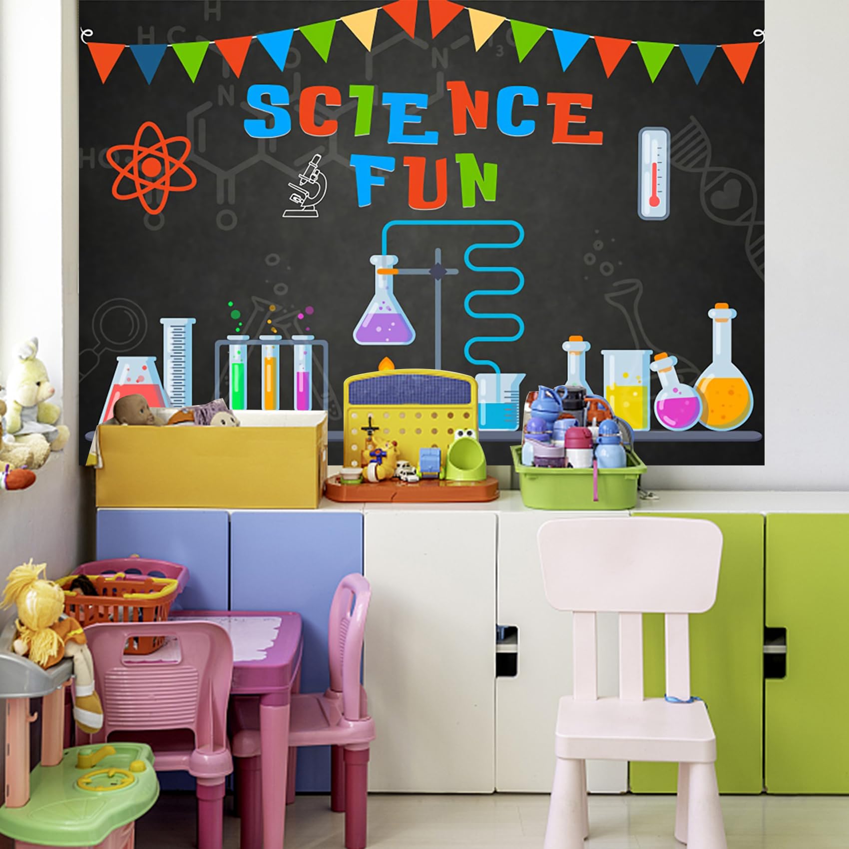 Lab Photo Backdrop 7x5ft Photo Backdrop BELECO 7x5ft Science Lab Backdrop - Biology ...