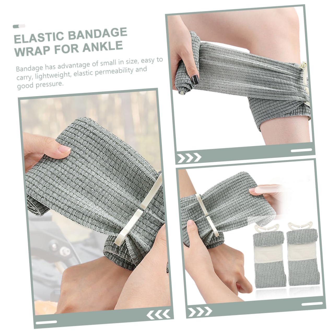 SEWOART Elastic Sports Wrap Bandage Care Foot Wrap Breathable Cotton/Nylon Comfortable Easy Disassembly Outdoor Use