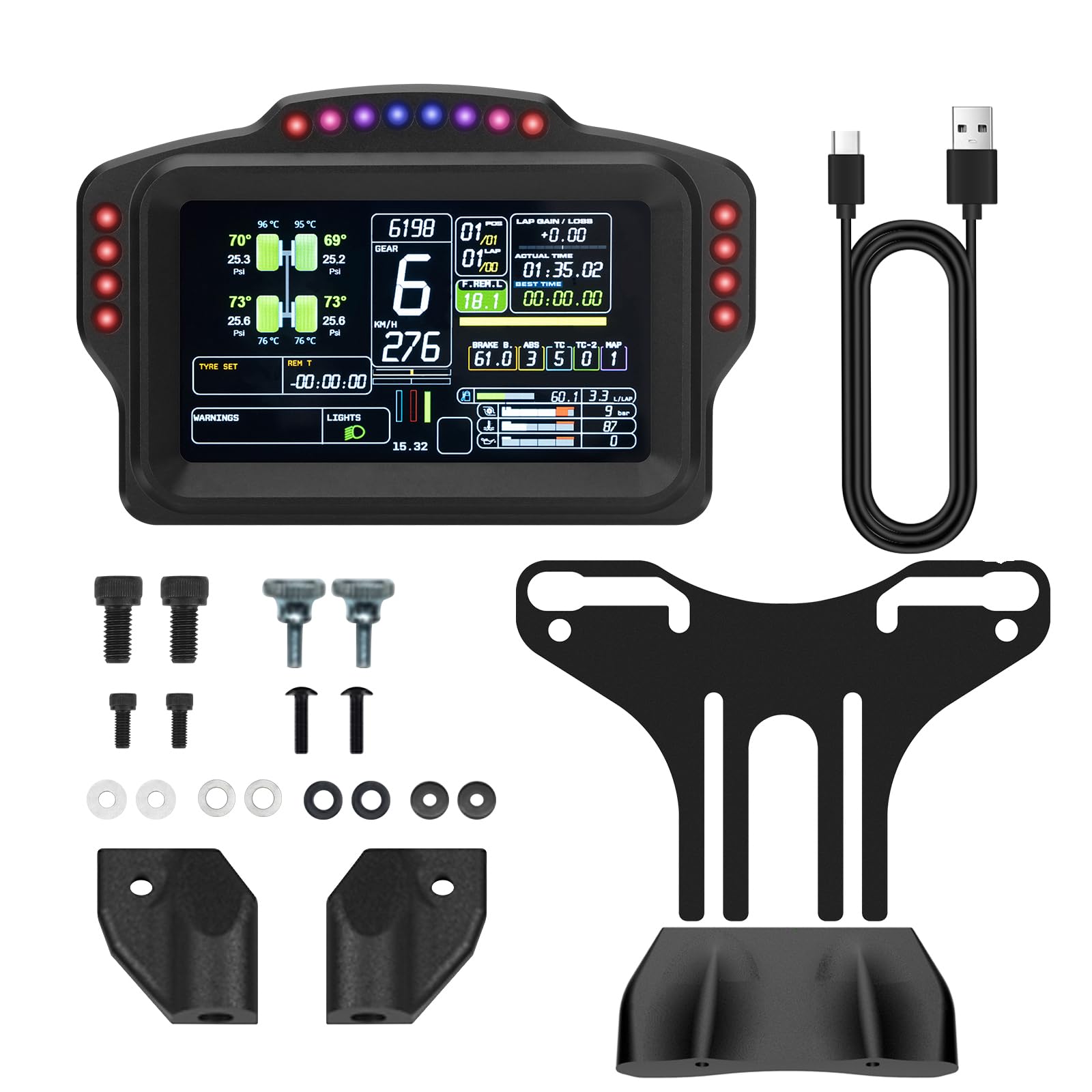 DV480 PRO Dashboard Sim Racing Dash Display with 5