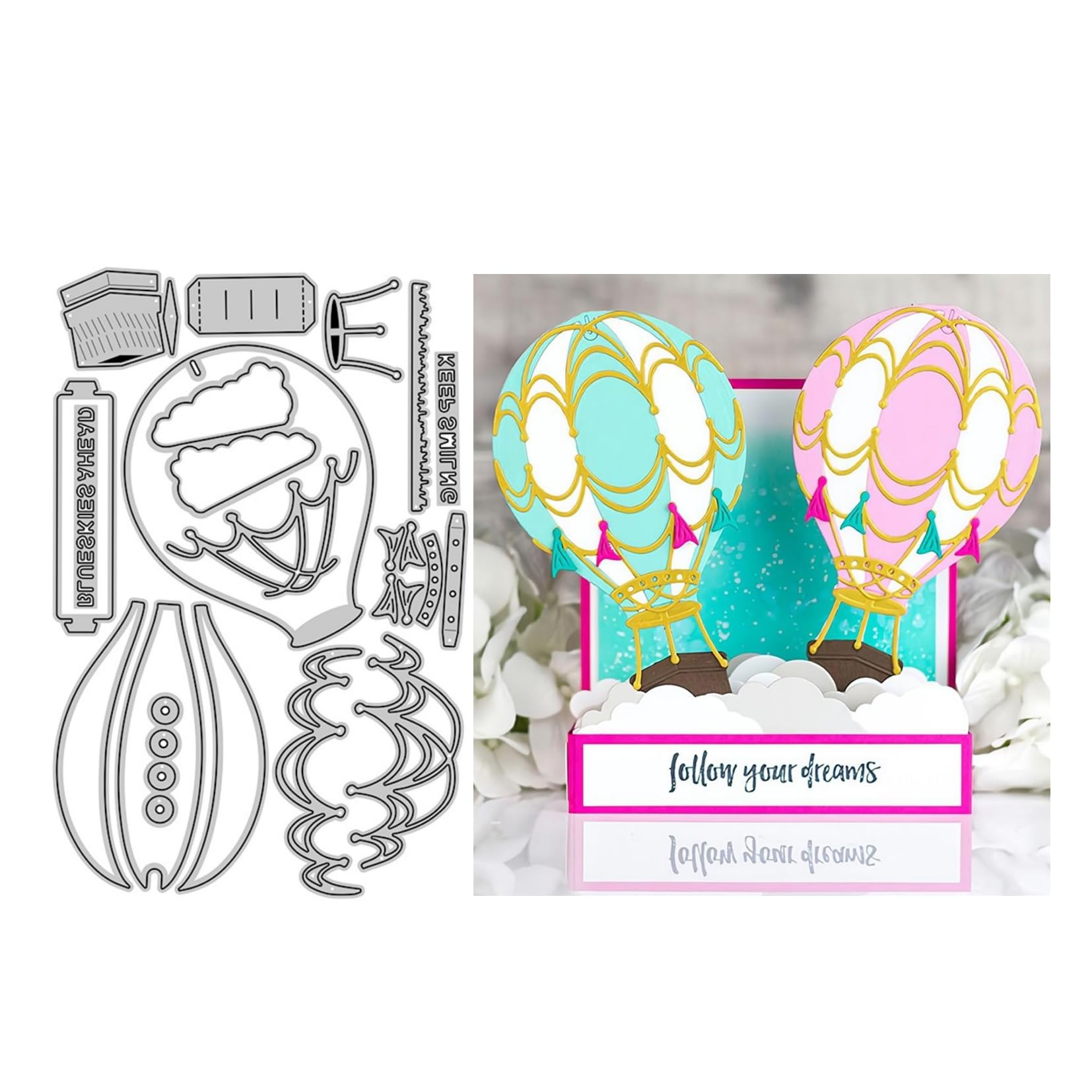 Matrice De Découpe En Métal Montgolfière Créative Pour Embellir L