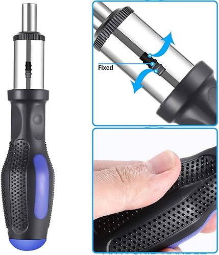 Miniatura 4 de jar-owl Juego de herramientas de 21V con taladro, par de torsión de 350 in-lb, velocidad variable de 0-1350 RPM, portabrocas sin llave de 10MM