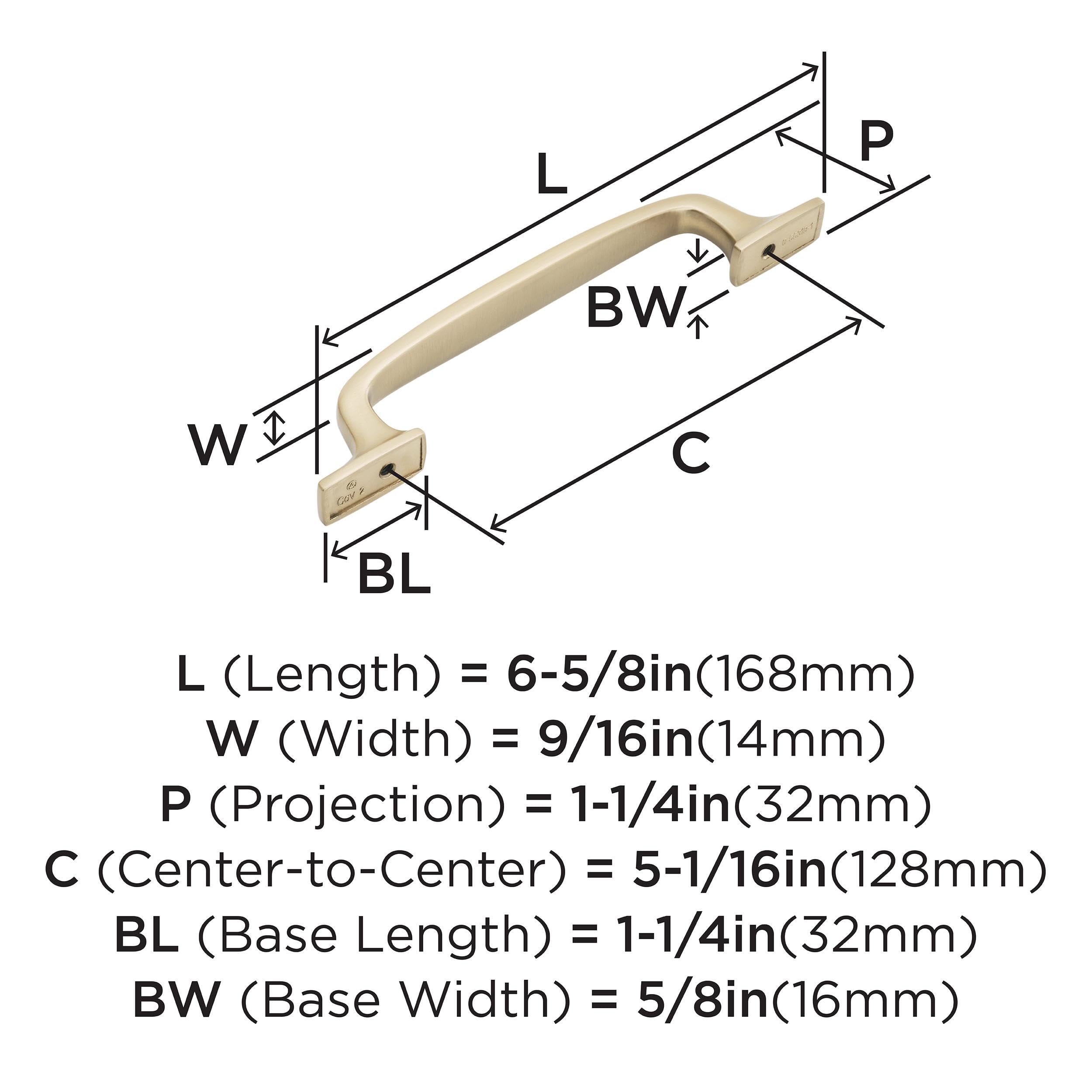 Amerock, Bronze, 5-1/16 in (128 mm) Center-to-Center - Image 4