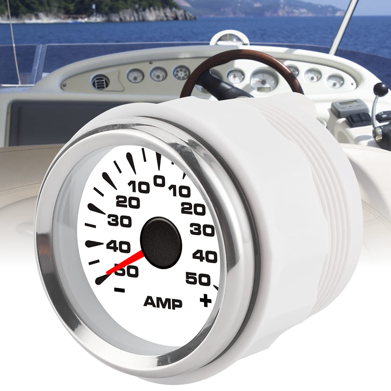 Irfora LCD Amperemeter, IP67 Wasserdicht, Betriebsspannung 9-32V (White