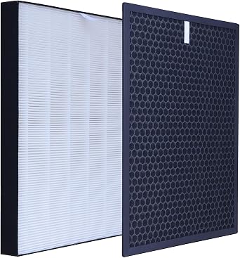 FP-P40CX Replacement Filter Compatible with Sharp FZ-N40HFU Air Purifier Replacement Filter, Replace Part# FZR45HFU, FZ-C46DFU FZ-N60HFU air Filter & Activated Carbon Filter