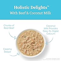 Vista 26 de Solid Gold Alimento húmedo cremoso para gatos; Holistic Delights Leche de atún y coco, bolsa de 24 unidades / 3 onzas