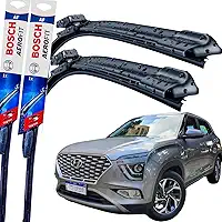 Par Palheta Limpador Parabrisa Dianteiro Silicone Bosch Paleta Hyundai Creta 2021 á→ 2024