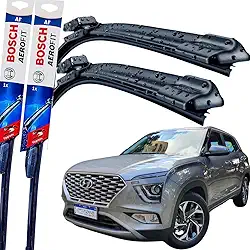 Par Palheta Limpador Parabrisa Dianteiro Silicone Bosch Paleta Hyundai Creta 2021 á→ 2024