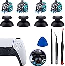 Ps5 Joystick Replacement for Sony Playstation 5 Ps5 Controller Repair Kit for Ps5 Analog Stick Replacement 3D Sensor Module Joystick for Dualsense Ps5 Controllerjoystick Replacement Accessory (4 Pack)