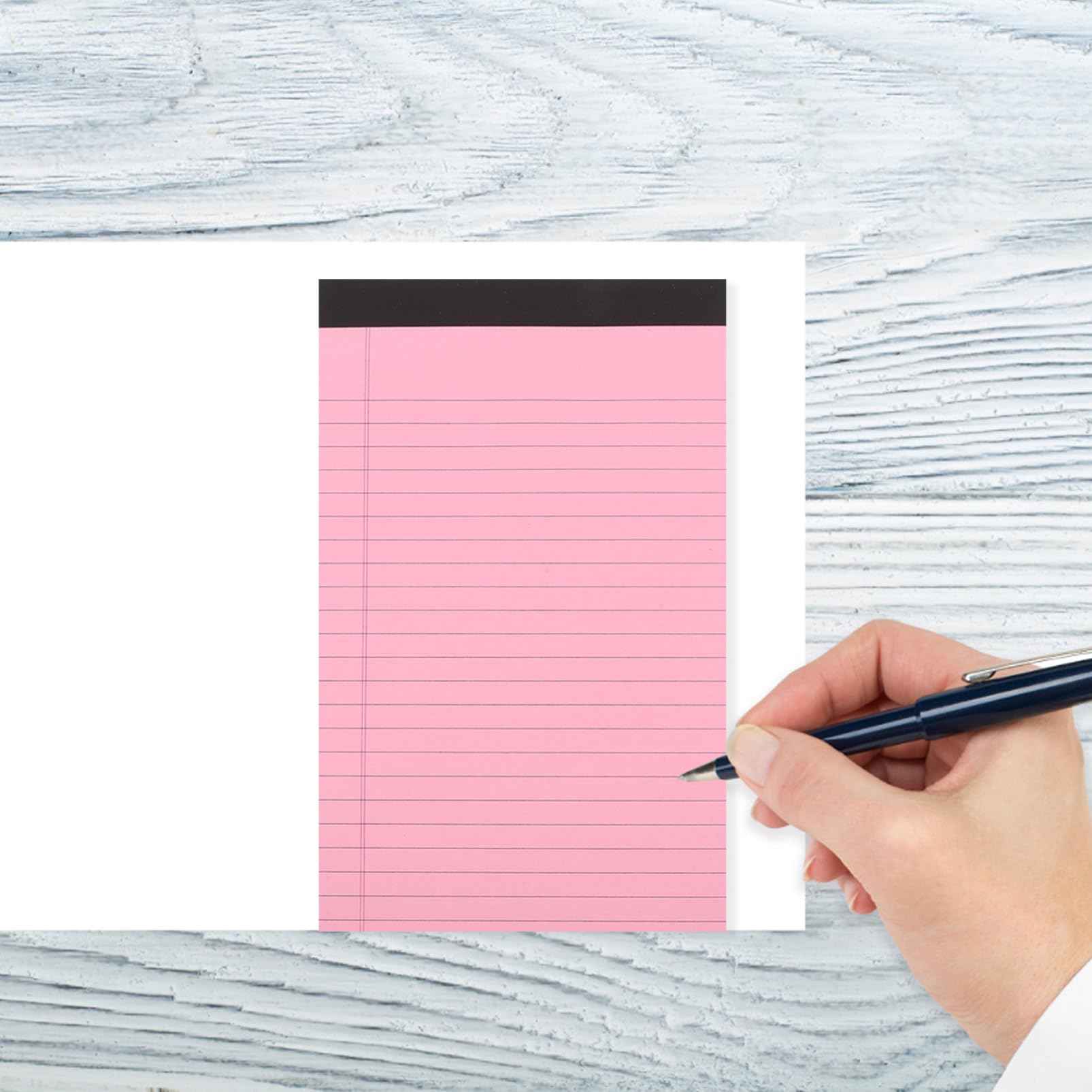 Legal Pad A5 Rosso in Carta 4 Pezzi, Lined Notepad | Quadernoni, Taccuino Appunti, Blocchi per Scrivere, Quaderni Appunti, Decorazioni Scuola