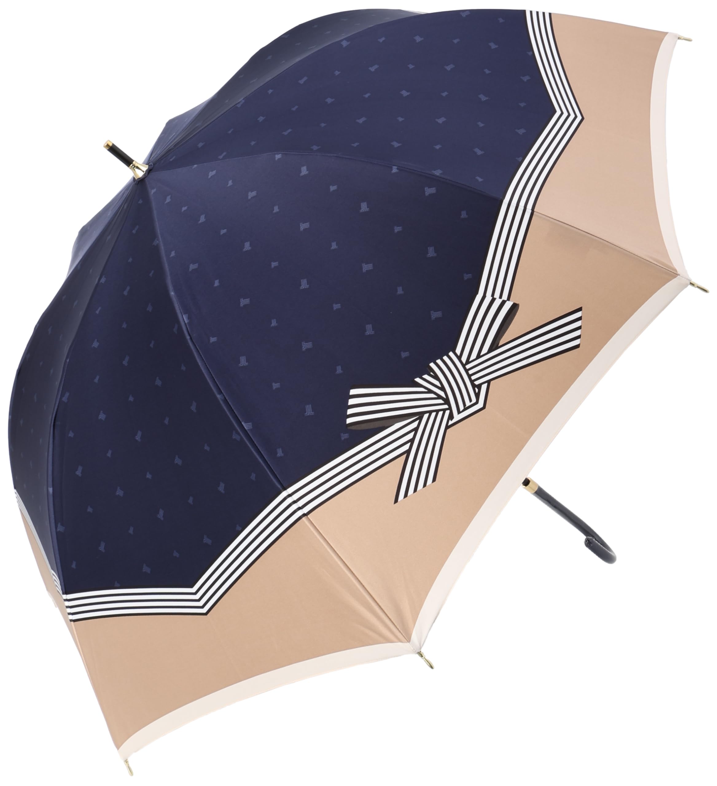 Amazon | ムーンバット 【ランバン オン ブルー】 雨傘 長傘 サテン