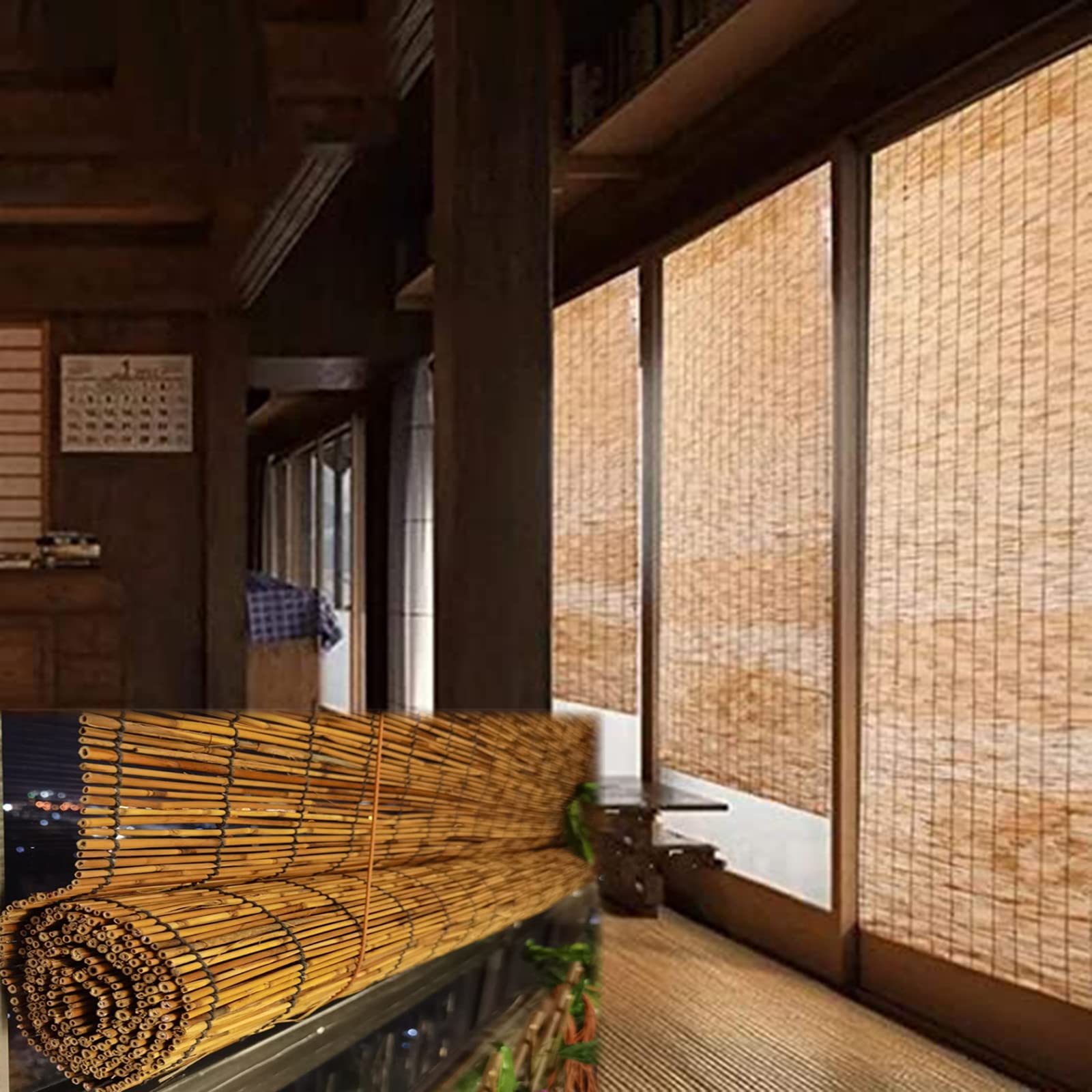 Bamboo Reed Curtains GDMING Bamboo Curtain GDMING Bamboo Roll Up
