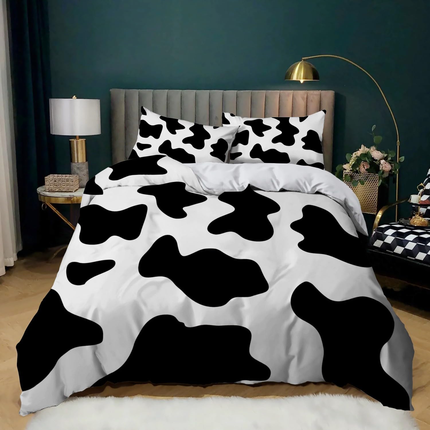 Housse de couette anti-acariens 240x260 cm en tissu microfibre respirant contre les allergies