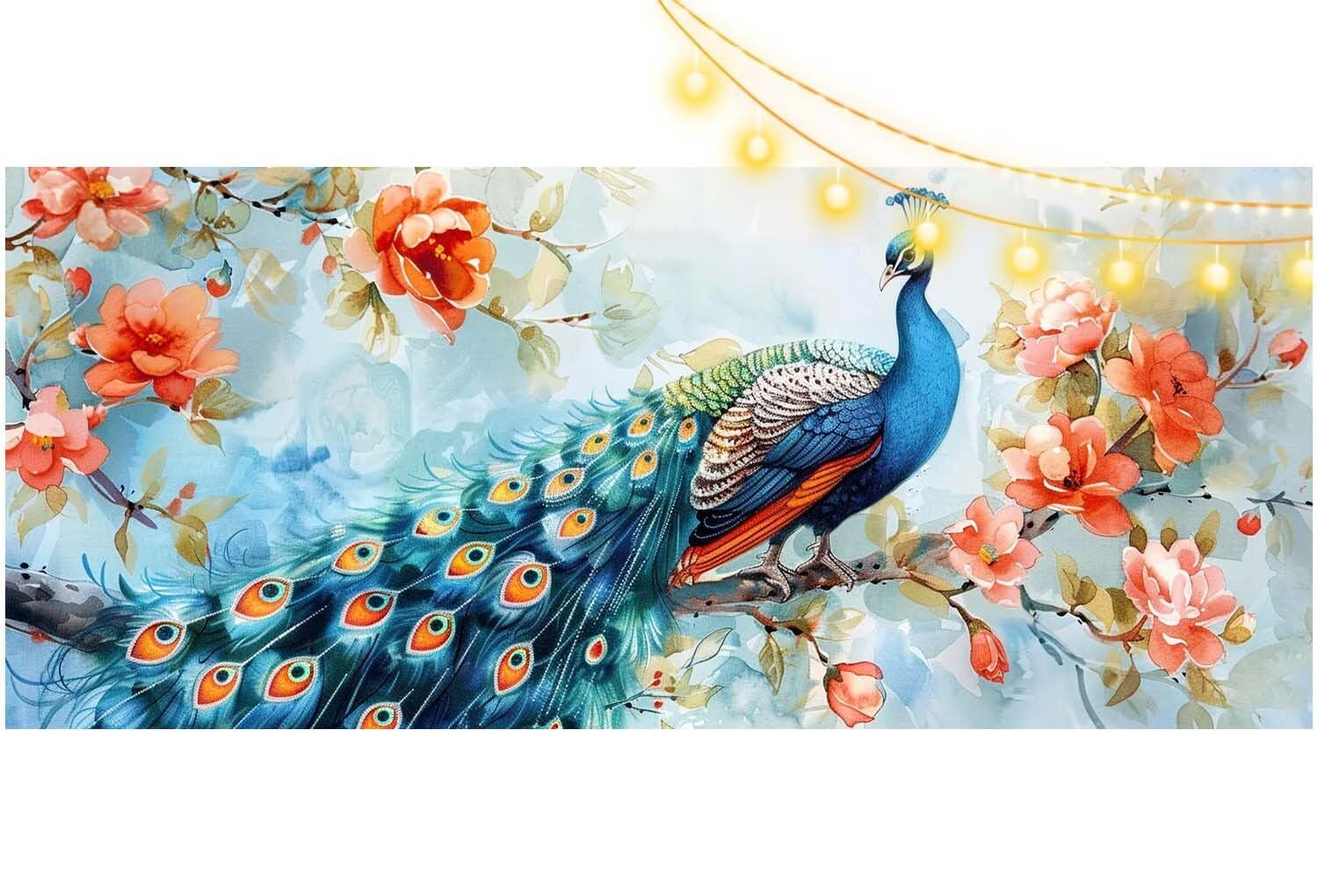 Diamentowe malowanie dla dorosłych duży rozmiar 160 x 80 cm, diamentowe malowanie paw malowanie diamentowe, haft diamentowy pełny zestaw 5D DIY kryształowy obraz ścieg krzyżykowy do dekoracji ścian