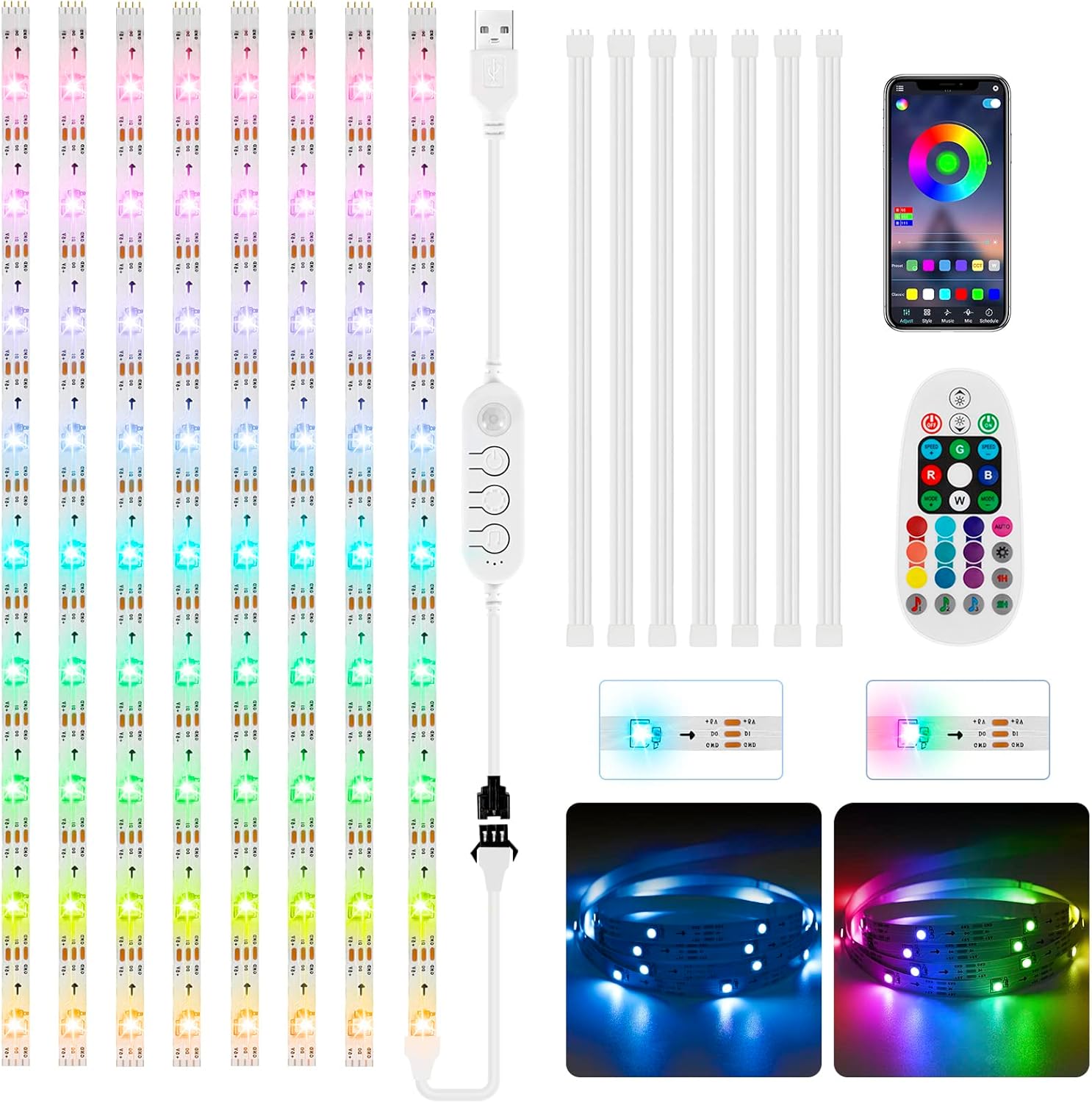 LXLQZXW Motion Activated Under Lights, 4M Motion Sensor LED