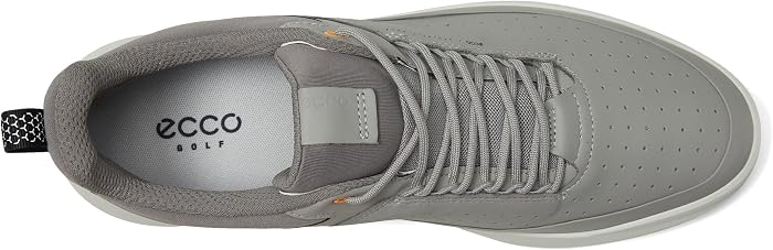 Мужские кроссовки ECCO Core Lace-Up Waterproof Golf Shoes, цвет: Серый — фото 6