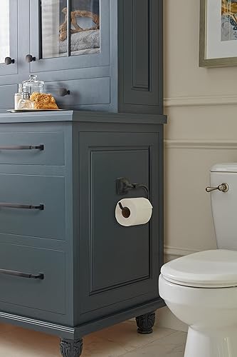 Vista 9 de Amerock Toallero negro mate – 7-9/16 pulgadas (7.559 in) de longitud – Soporte para toallas de baño y cocina Mate negro