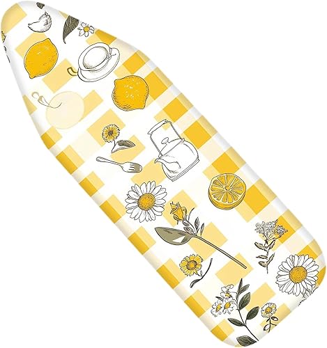 Miniatura 12 de Funda para tabla de planchar con estampado de leopardo Nuxovilar, 15 x 54 pulgadas, se adapta a la mayoría de las tablas estándar, accesorio para