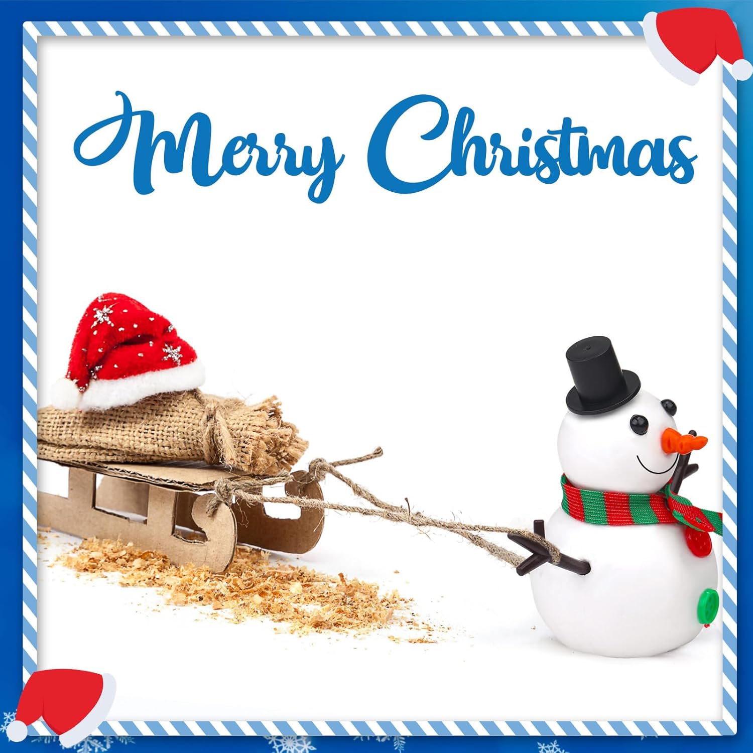 Liliful 30 Pack 1081 Pcs Christmas Snowman DIY Craft Kits Build a Snowman Crafts Accessories for Winter Parties Christmas Stuffers Xmas Gift(Clay)