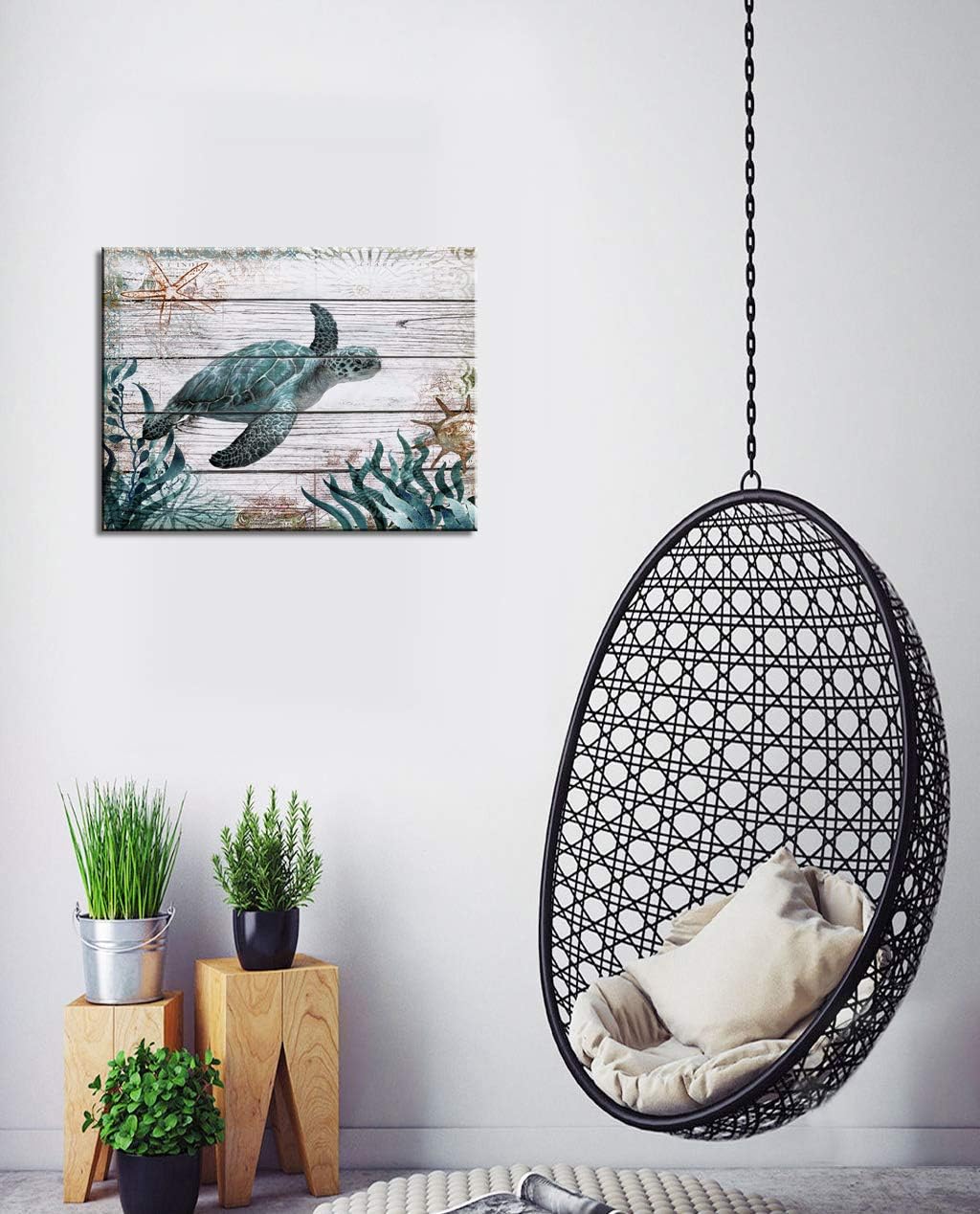 Bathroom wall Decor ocean Sea wall art green Turtle Pictures artwork Painting ocean Decor Canvas Prints Nautical bathroom art pictures Canvas Wall art Decor Canvas Framed Prints bedroom Ready to hang