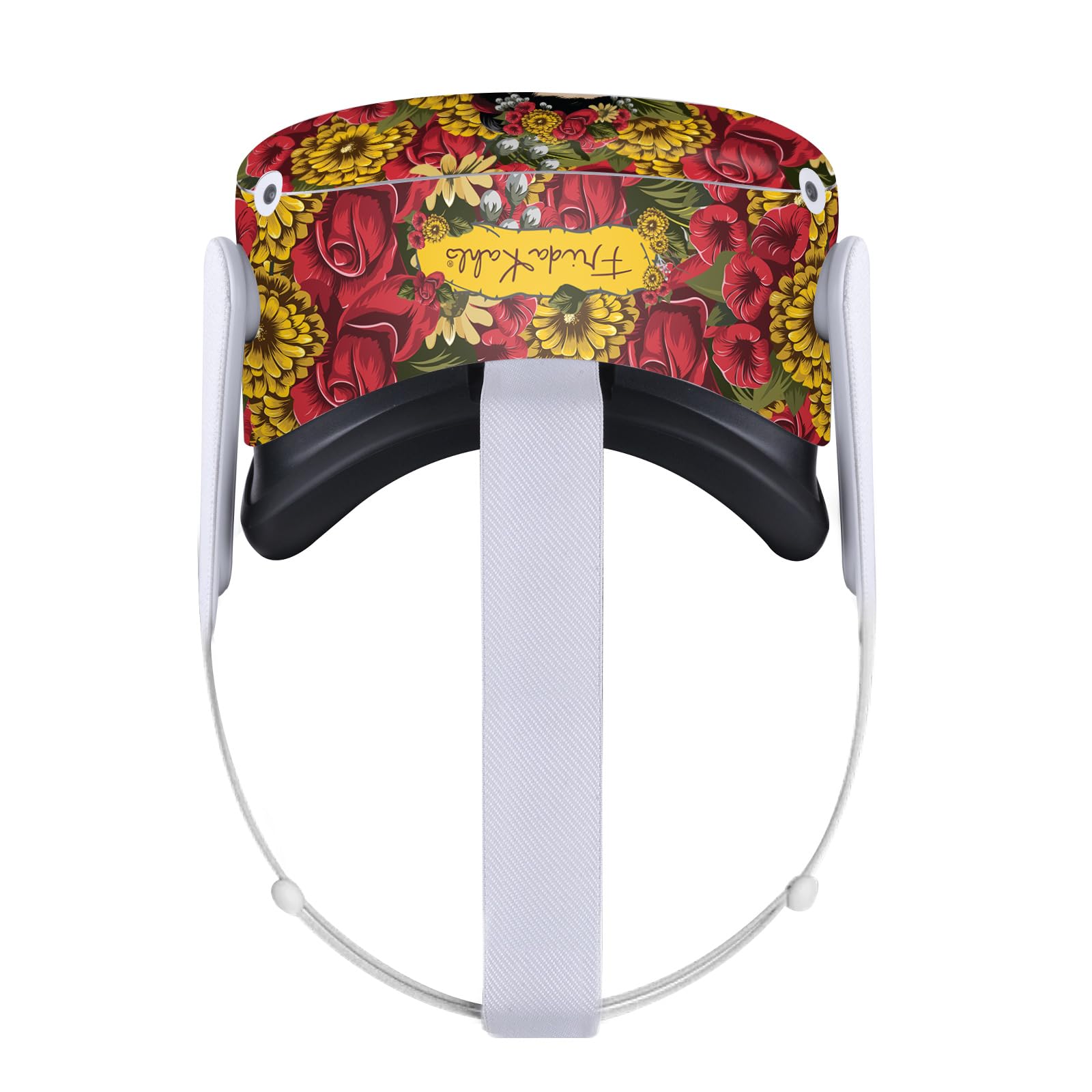 Head Case Designs Officially Licensed Frida Kahlo Portrait Pattern Floral Vinyl Sticker Skin Decal Cover Compatible with Meta Quest 2