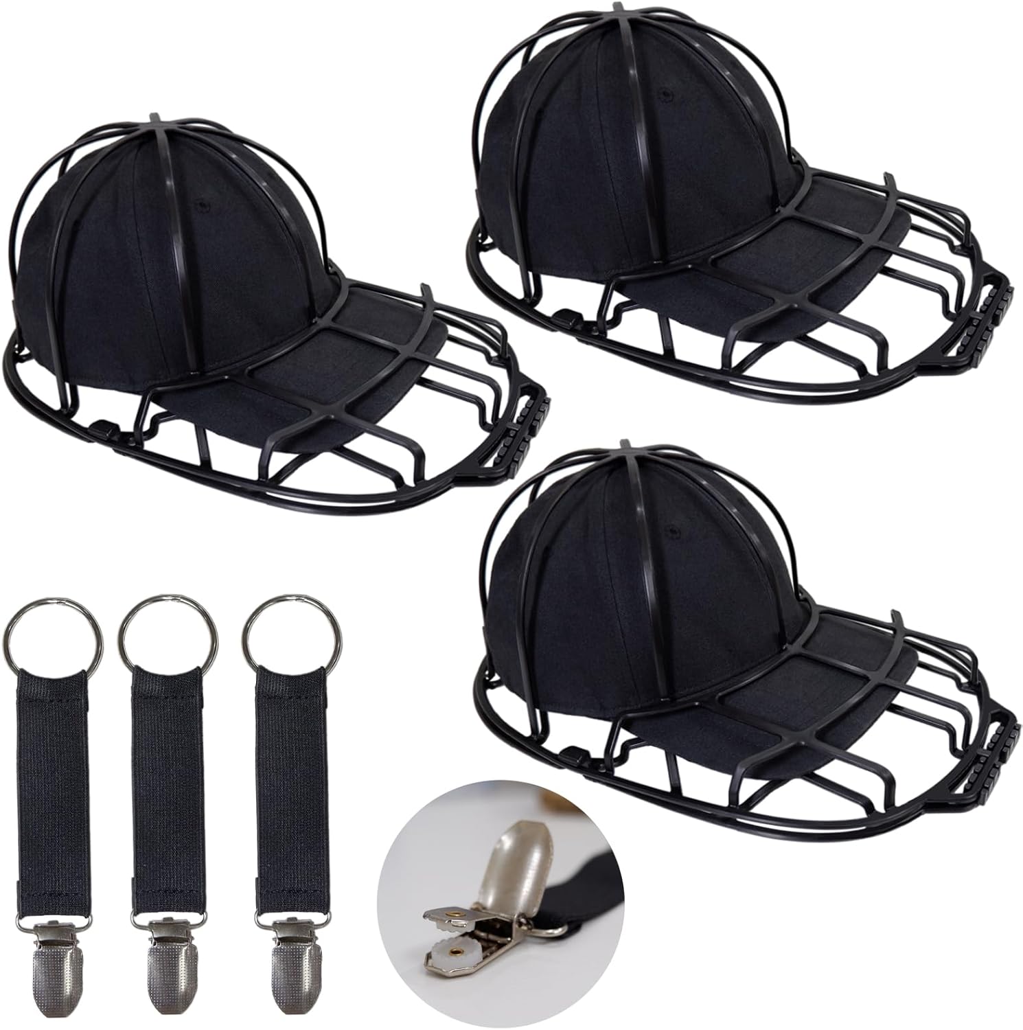 TumiLuben 3 Pack Hat Washer for Baseball Caps, Hat Washing