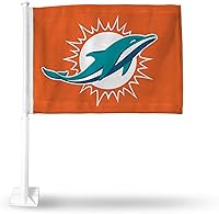 Vista 42 de Rico Industries NFL Double Sided Car Flag - 16" x 19" - Strong Pole That Hooks onto Car/Truck/Automobile