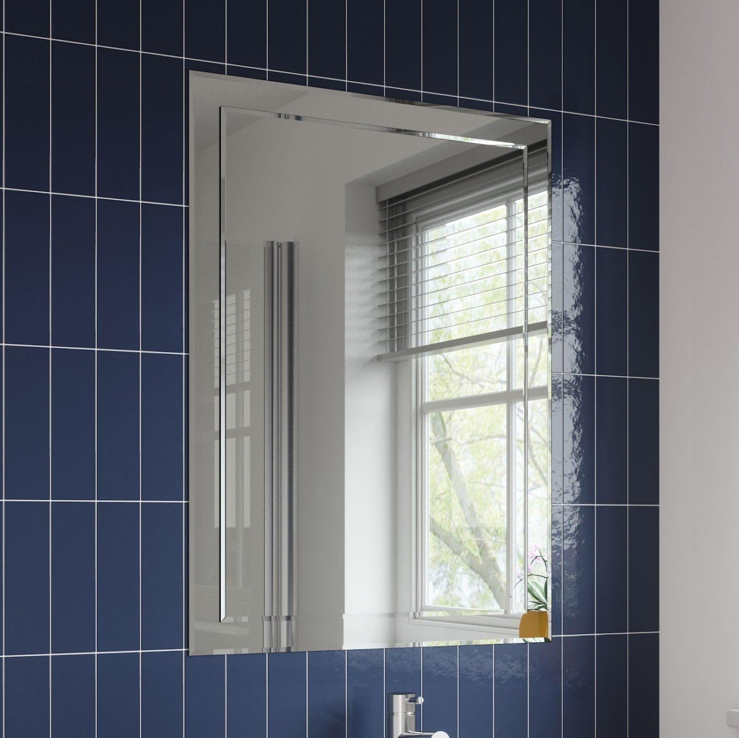 ARTIS Frameless Bathroom Mirror Rectangular Mirror Bevelled Wall ...