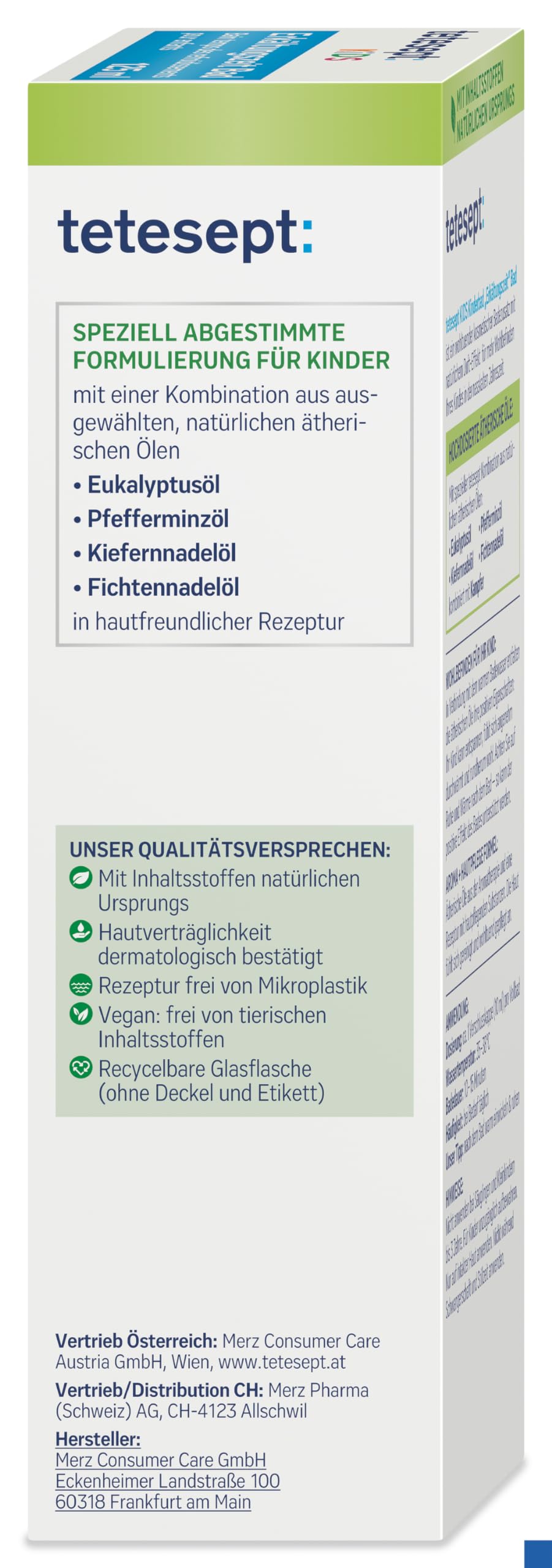 Tetesept Kinderbad Erkältungszeit Bad mit 5 ätherischen Ölen, 125 ml Solution