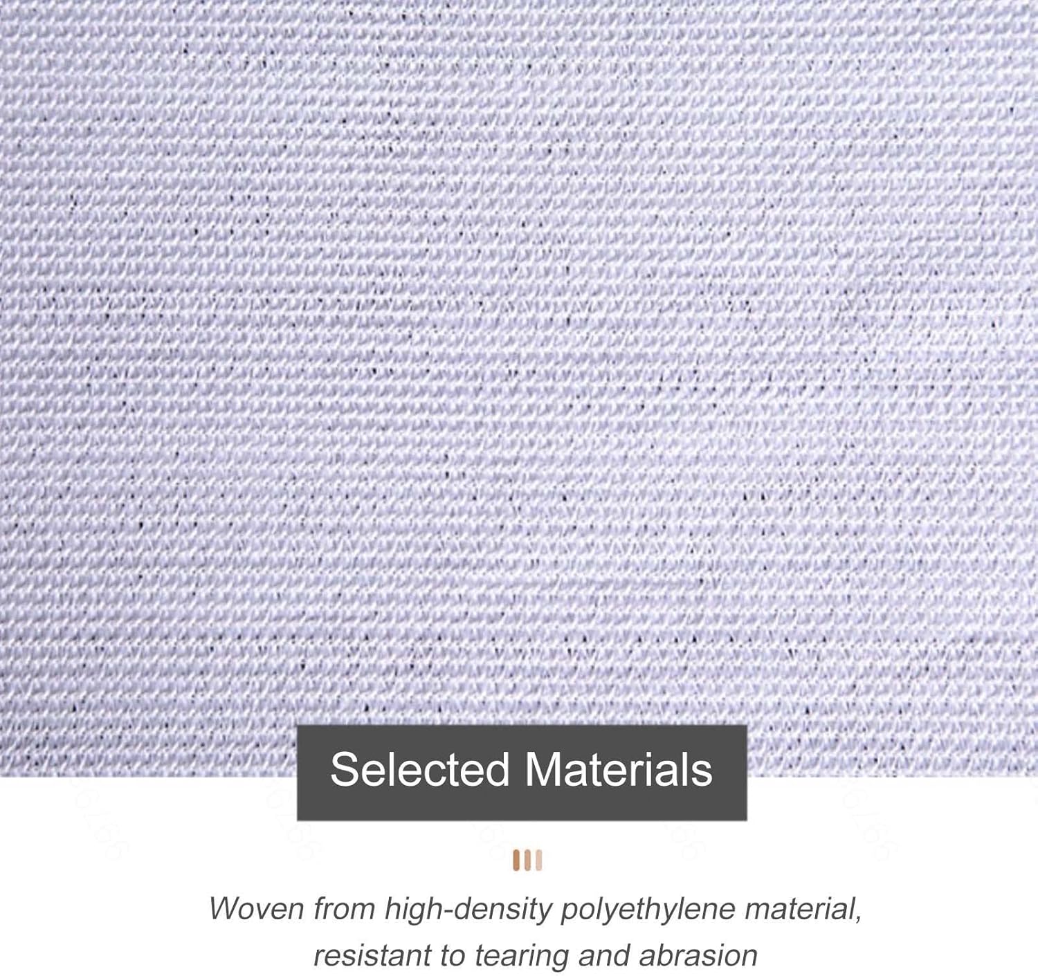Shade Netting for Garden,Shade Cloth With Grommets 1×2m 2×3m 3×3m 3×4m 3×5m 3×6m 4×4m 4×5m,Breathable Shade Sail,White Sunblock Shade Net,Shade Mesh Tarp,Privacy Netting,White-6x11m(19.7*36.1ft)