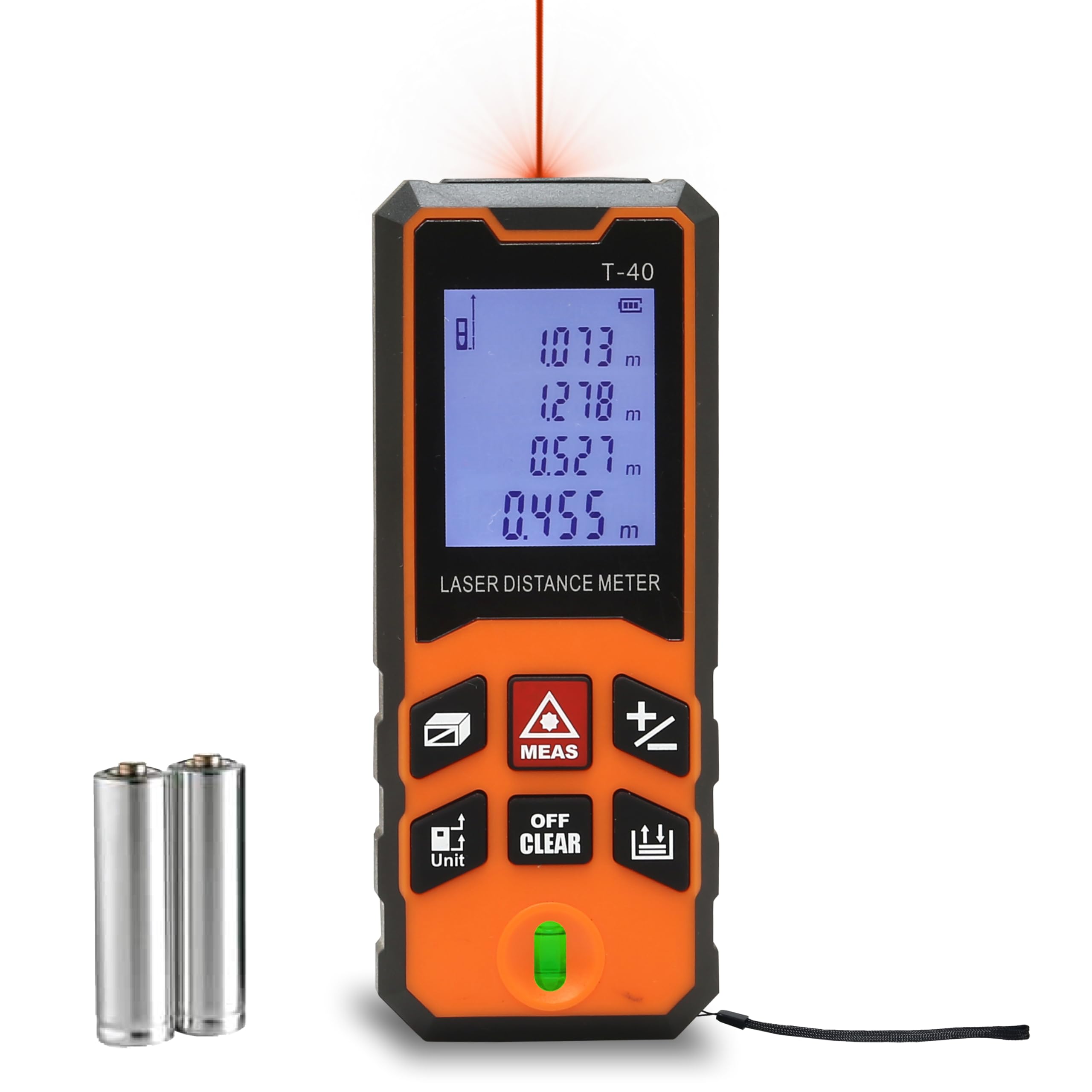TOMAHAWK® TLM-O-40 Laser Distance Meter Measurer 131Ft/40M with Area, Volume and Pythagoras Measurement - Water and Dust Resistant Laser Measuring Device with Backlit LCD, Battery Included (B0D8B4CNVS) Amazon Price History, Amazon Price Tracker