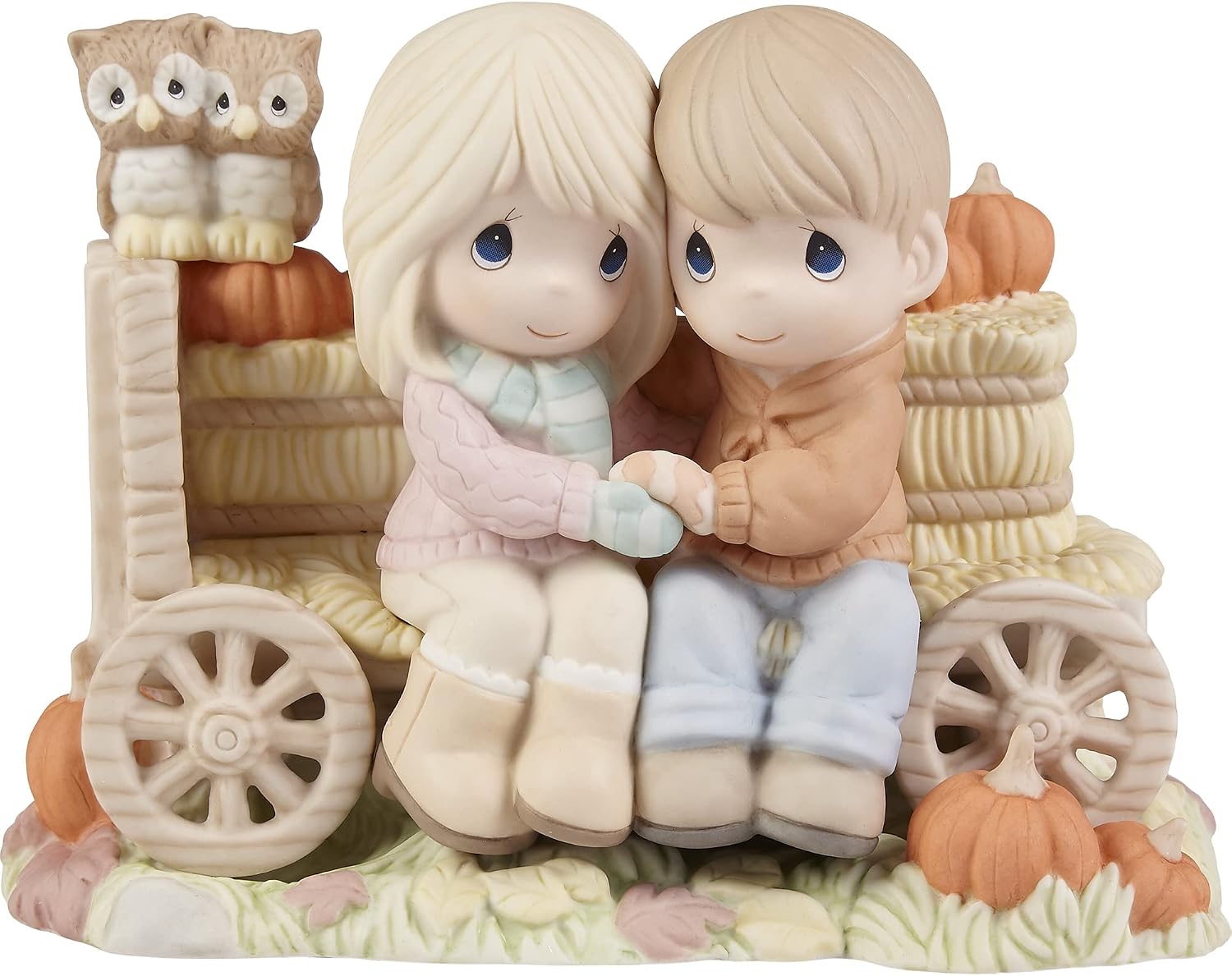 Precious Moments 221022 Falling Into Fun with The One I Love Limited Edition Bisque Porcelain Figurine