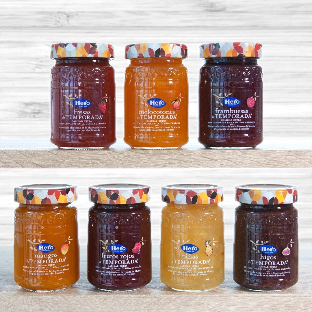 Hero Mermelada de Melocotón de Temporada - Pack de 4x350 g