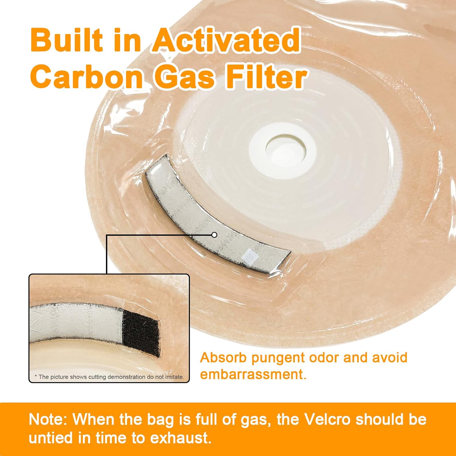 Ceeport 20 PCS Colostomy Bags, Ostomy Supplies, One Piece Drainable Ostomy Drain Pouch for Ileostomy Stoma Care, Odor Resistant, Cut-to-Fit, Max 2 1/2" : Health & Household